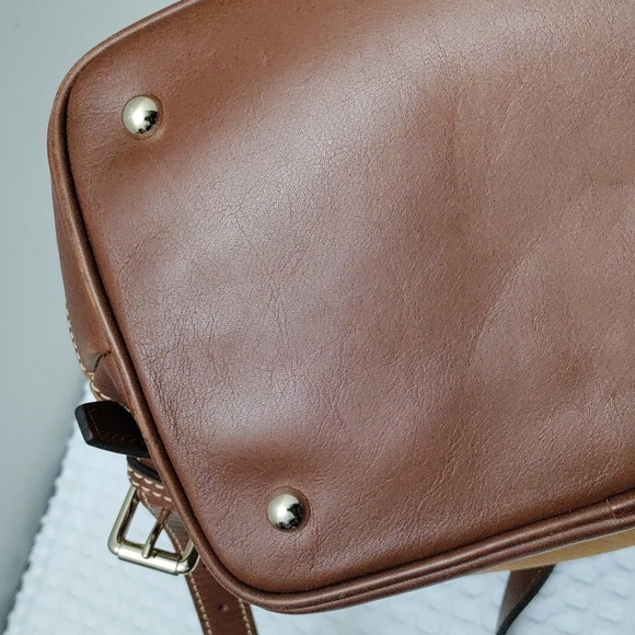 Dooney & Bourke Nubuck/Leather Drawstring Backpack - Picture 8 of 10